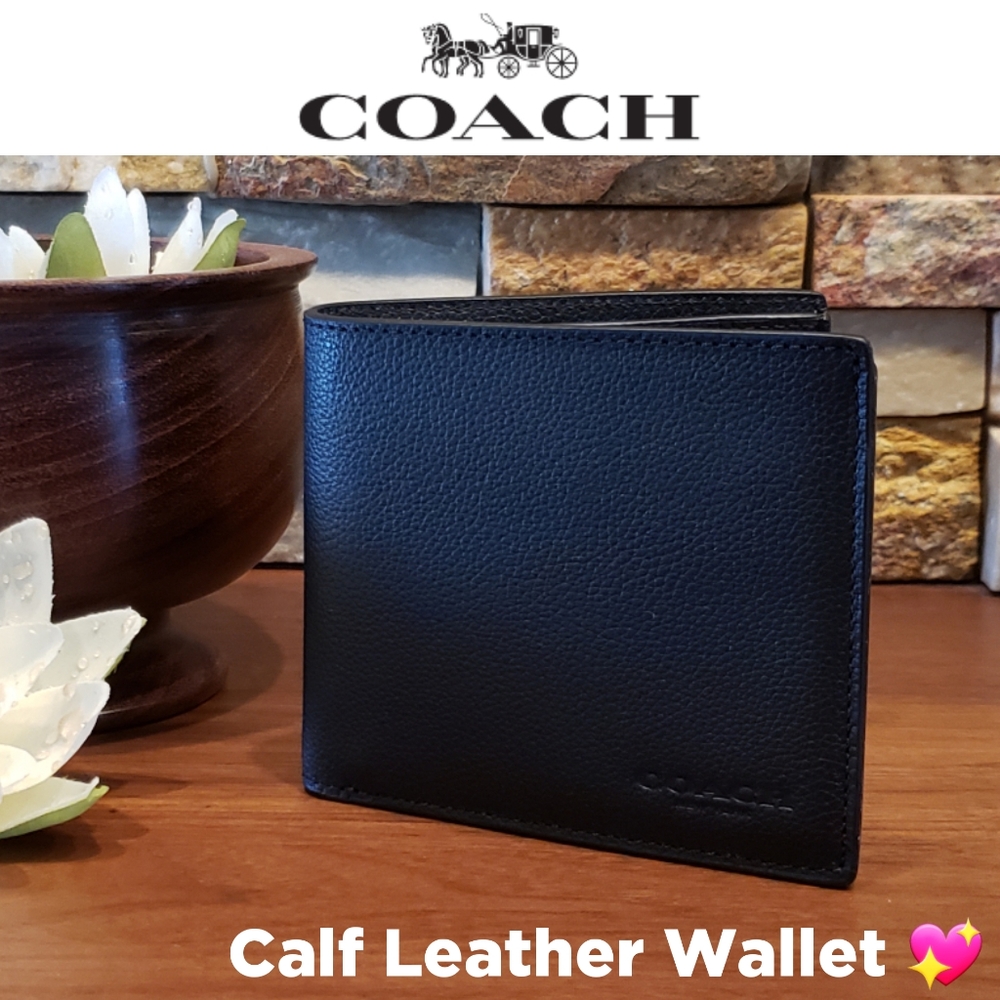 *Last one*!  NEW Coach Calf Leather Wallet